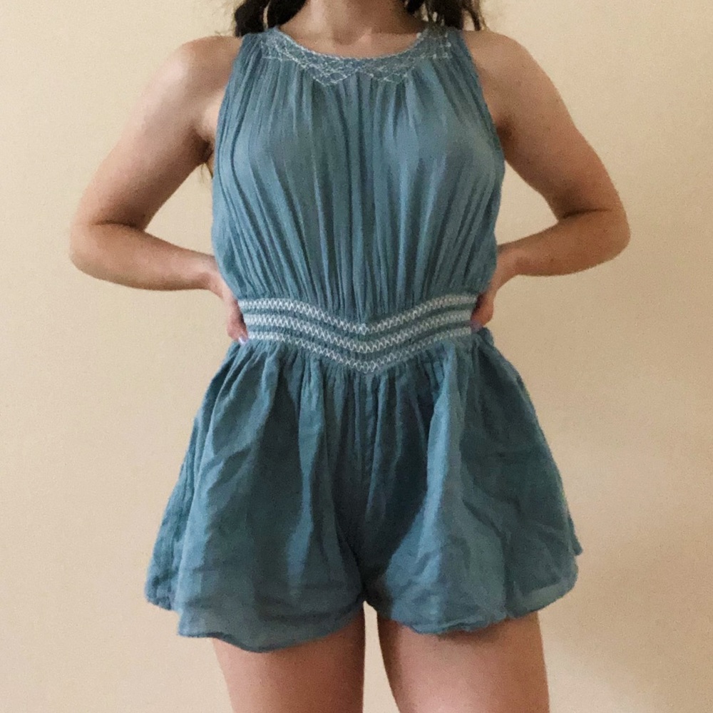 Teal Romper